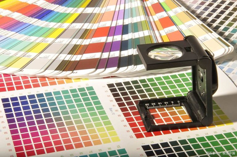 Color swatch book and densitometer used for G7 color management at Tianyi Shengtang